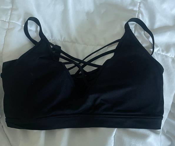 Black Criss Cross Sports Bra Size M