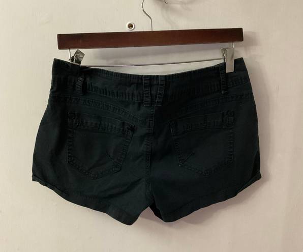 Rewind Black Denim Shorts Size 9 FADED