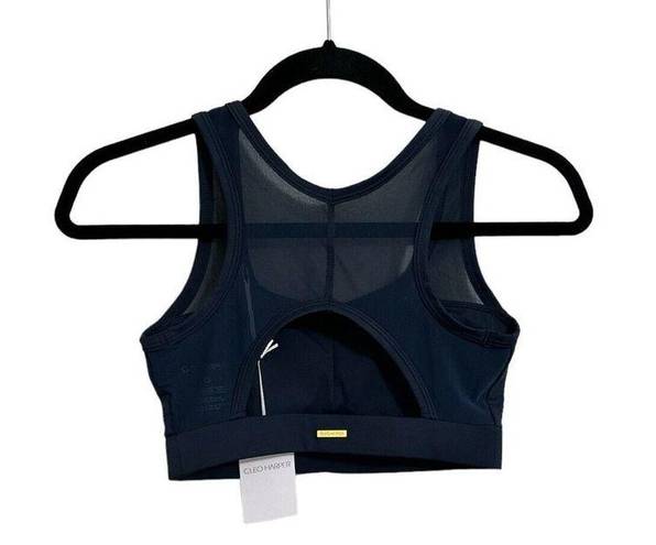 Harper NEW Cleo  Sports Bra Size Small Womens Glow Bralet Navy Mesh With Pads