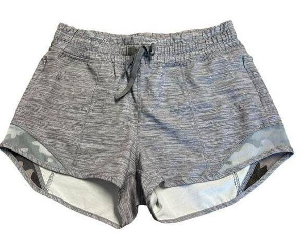 Zyia  | Gray Camo Mesh Hidden Zipper Shorts | Size XS