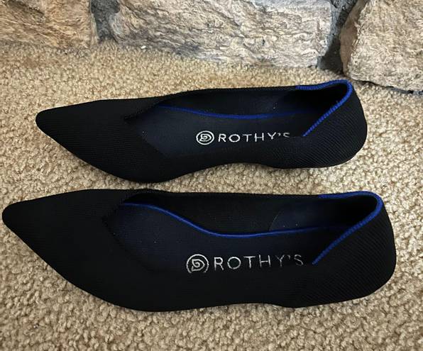 Rothy's Rothy’s The Point Black Solid Slip On Flats