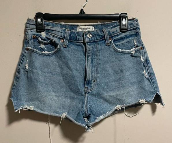 Abercrombie & Fitch  Curve Love High Rise Jean Shorts- Size 8 (29)