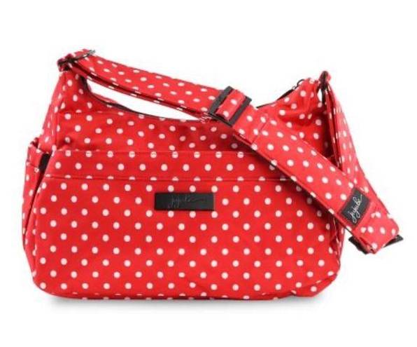 Onyx Jujube | Hobobe  Black Ruby Minnie Mouse Polka Dot Crossbody Bag