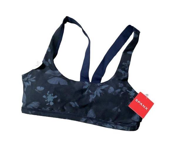 Spanx NWT  Printed Low Impact Sports Bra Size XS in Midnight Garden