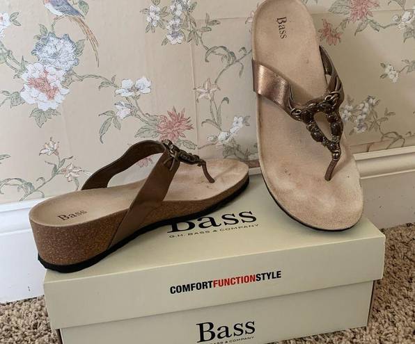 Krass&co G.H Bass &  | cork thong style sandals size 10