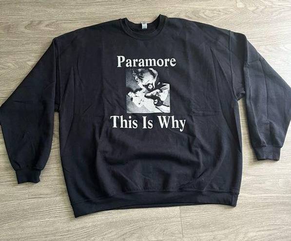 Gildan Paramore This Is Why Pullover Sweatshirt Crewneck Size 3XL Unisex Black Color