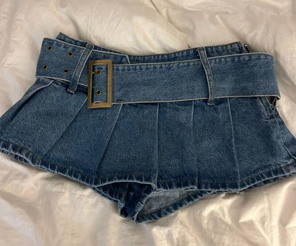 Edikted Denim Jean Mini Skirt