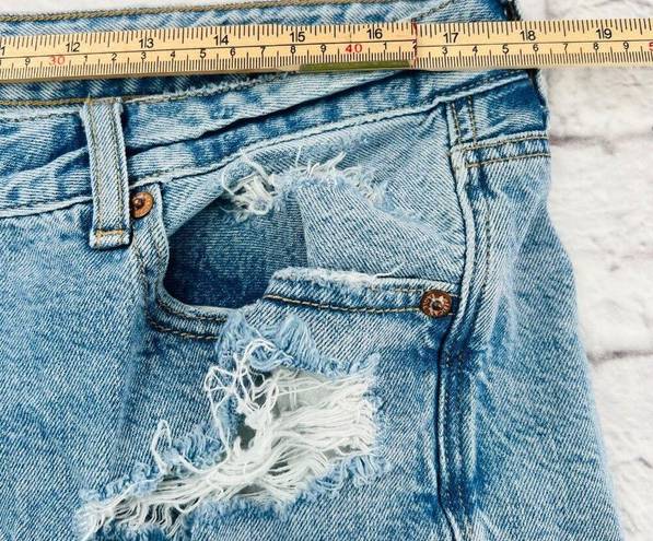 American Eagle  Destroyed Relaxed Mom Jeans Size 16R High Rise Stretch