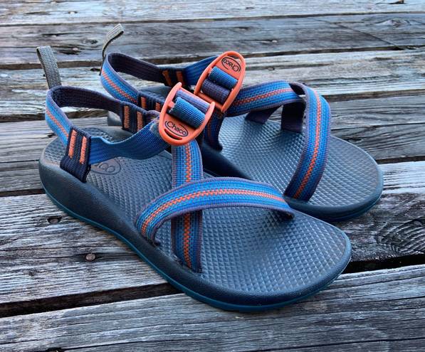 Chacos CHACO Z1 Sandals Classic Blue & Orange Stripe Sport Shoes