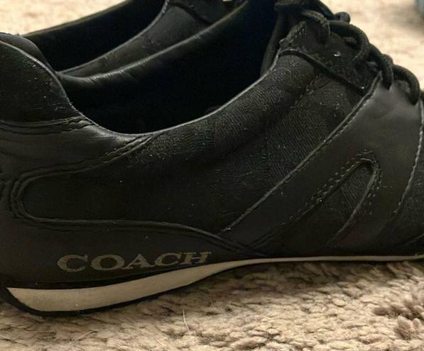 Coach : Black Lexey (A1442) Signature sneakers- 9