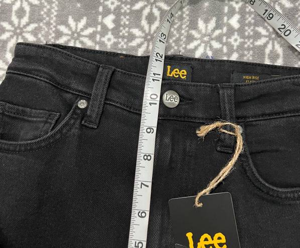 Lee x Free People High Rise Flare In Washed Black Size 27