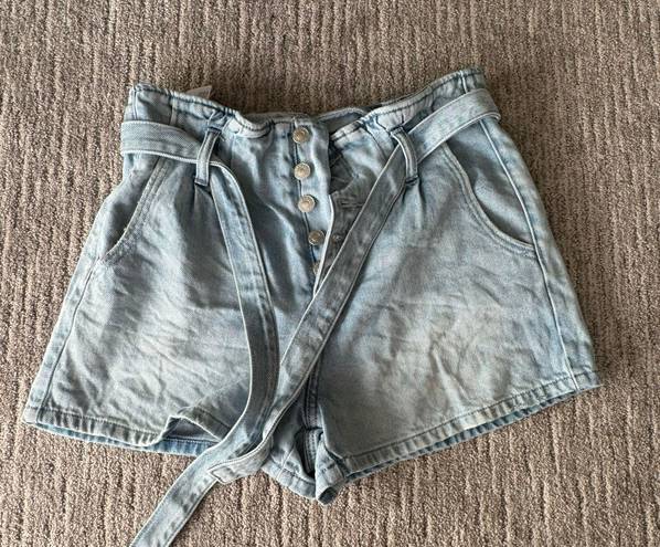 American Eagle Tie Jean Shorts