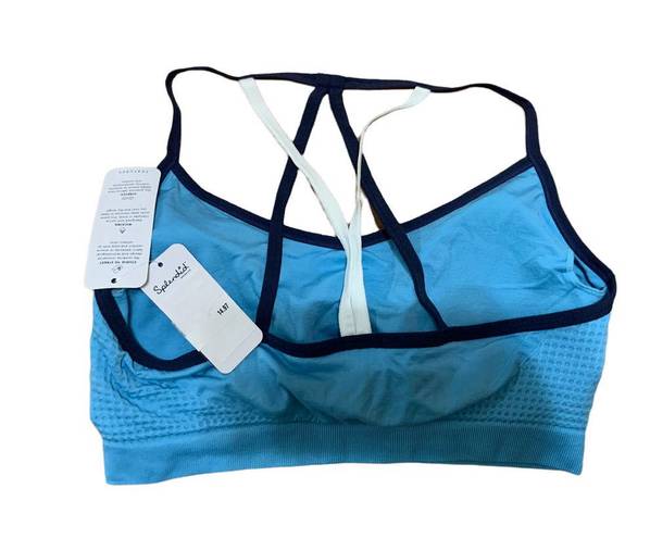 Splendid  studio women's blue color block sports bra size XL NEW