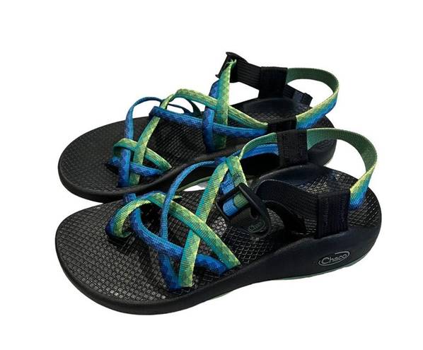 Chacos Chaco ZX2 Yampa Blue Green River Sport Hiking Outdoor Sandals Womens Size 8