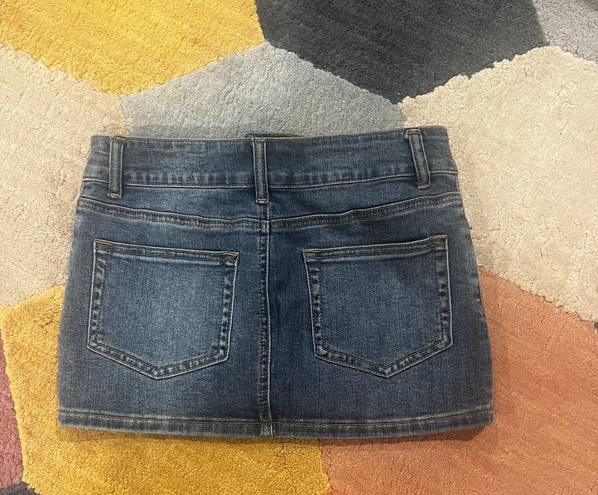 Edikted Denim Mini Skirt