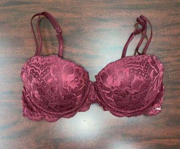 NEW Victorias Secret Bra 32C Burgundy Wear Palestine