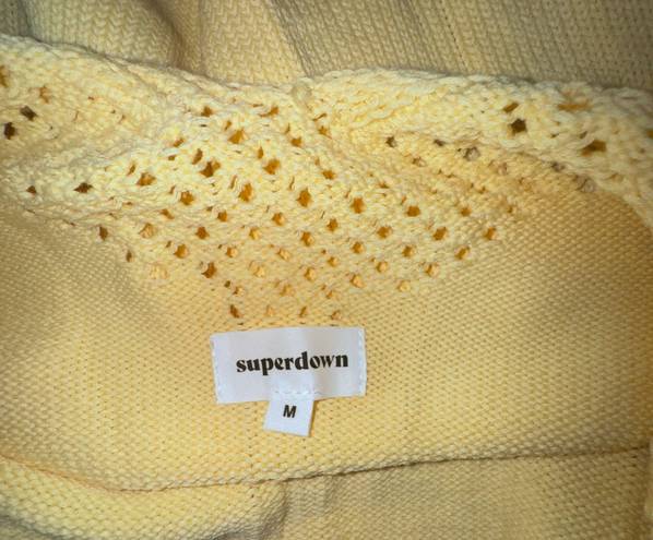 superdown Yellow Crochet Dress