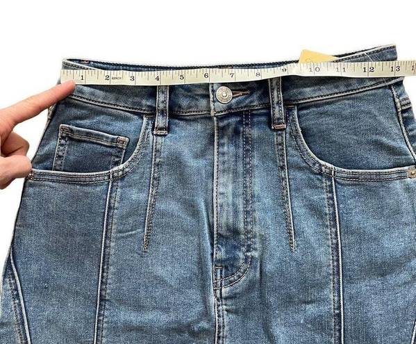 Free People We the Free  womens denim jean skirt size 27 curvy