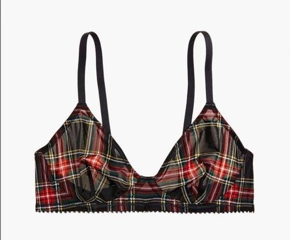 J.Crew  Tartan plaid underwire bra