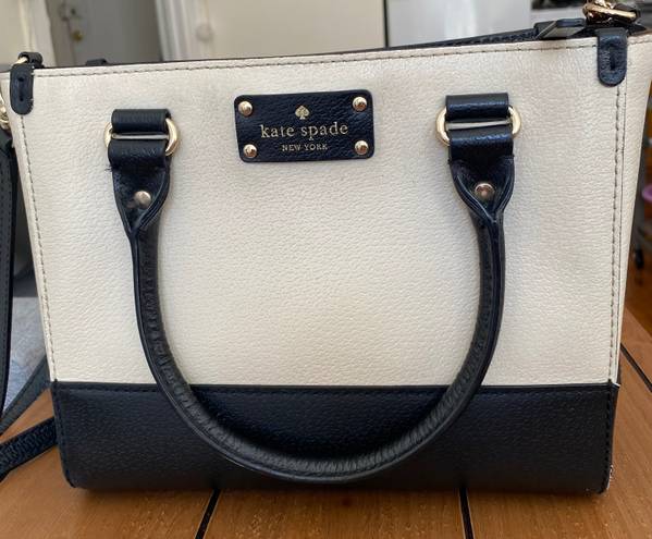 Kate Spade Black And Cream Crossbody Handbag