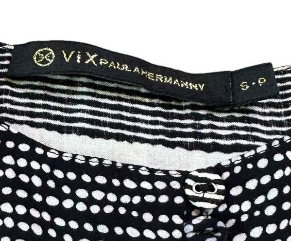 Vix Paula Hermanny  Spaghetti Strap Dress High Slit Flowy Size Small Women's