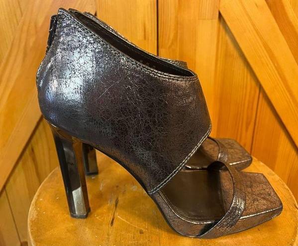 DKNY  Dava Sandal Ankle Cuff Gunmetal Heel Size 11