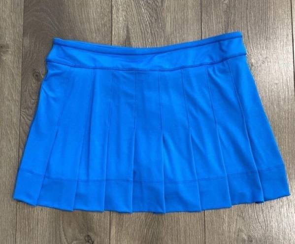 Lucky in Love  Playing in Paradise Hi Low Pleated Skirt Aegean Blue Size Large