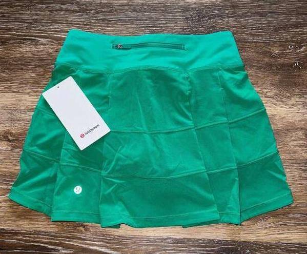 Lululemon  Pace Rival Skirt Mid-Rise Long Kelly Green Size 2 NWT