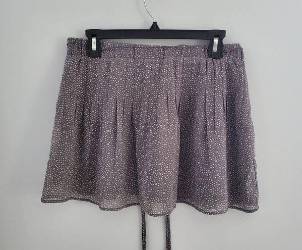 American Eagle  Outfitters Polka Dot Pleated Sheer MIni Circle Skirt Size XS