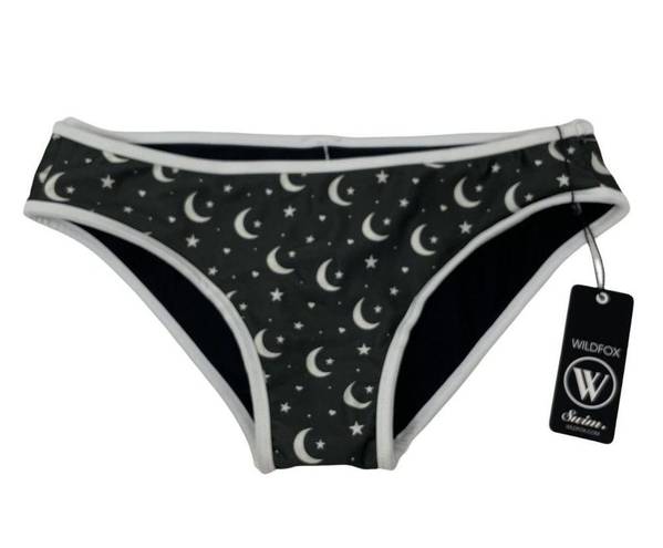 Wildfox  Moon & Star Bikini Bottom Moderate Coverage Low Rise Size Small Sz S New