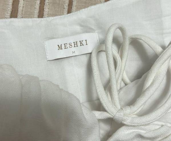 Meshki  corset white cotton dress