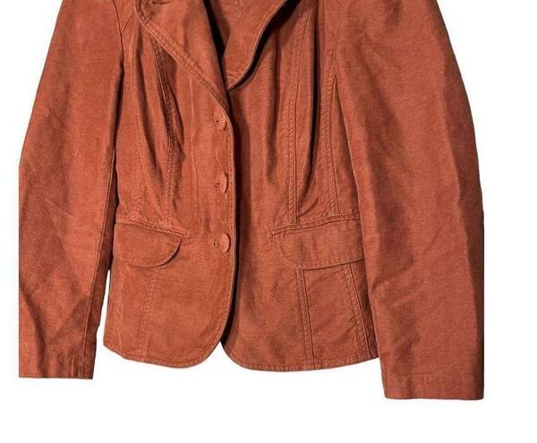 J.Jill  Women’s Burnt Orange Rust Blazer Size 4 Petite