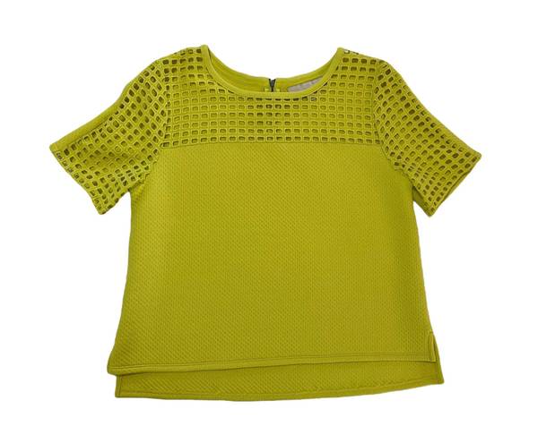 Loft Neon Geo Eyelet Boxy Cropped Top