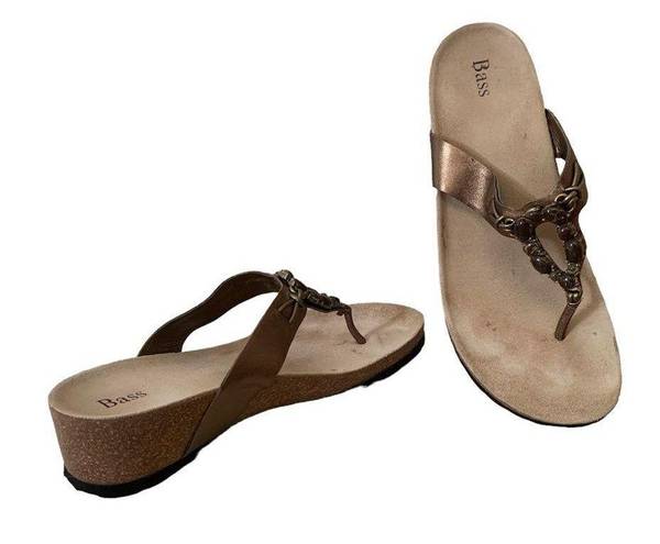 Krass&co G.H Bass &  | cork thong style sandals size 10