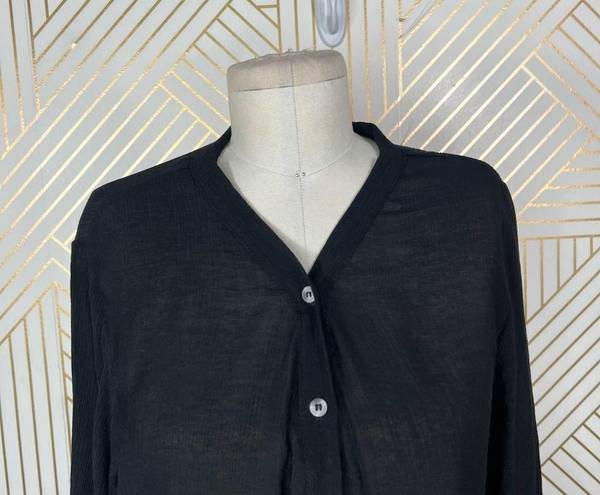 The Range  Vapor Voile Button Down Shirt Black Size US XS