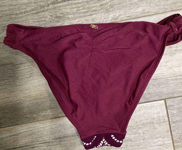 PilyQ New.  Vino lace fanned bikini Bottom.  Small. Retails $89