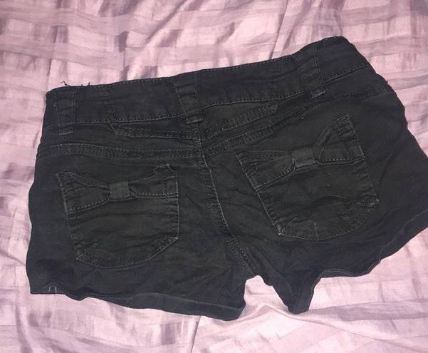 Rewind Black jean shorts size 0