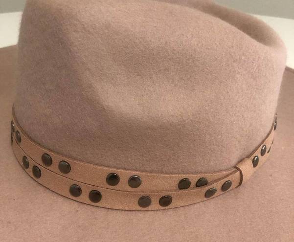 Treasure & Bond Studded light pink felt wool hat  new with tags