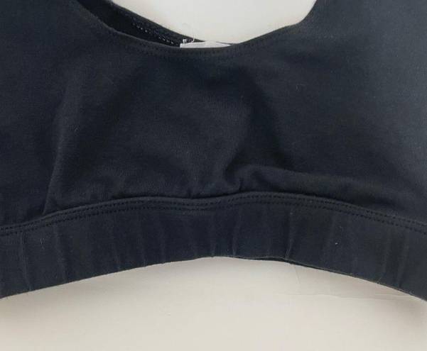 Good American  Essential Lounge Black Scoop Bra Size 1 Small