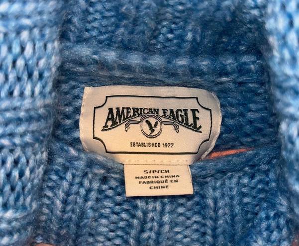 American Eagle Blue  Turtle Neck Sweater