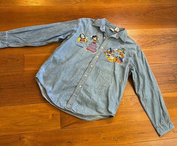 Disney Vintage 90’s  Denim Button Up