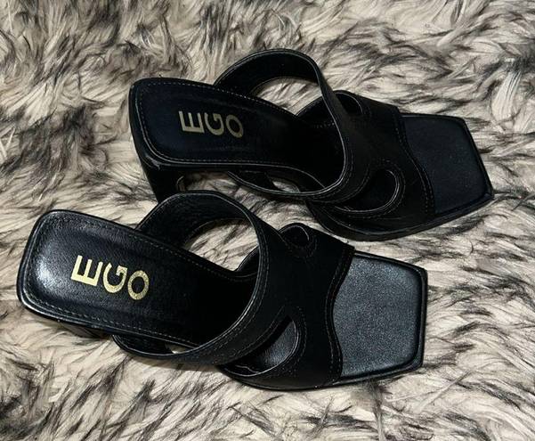 EGO  Black Platform Sandals