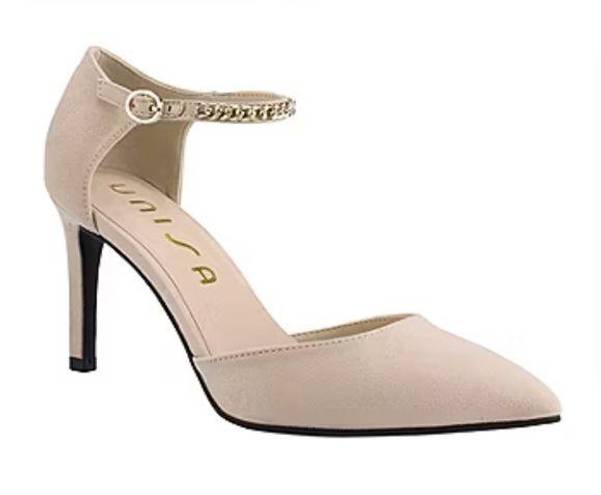 Unisa  Womens Yadira Pointed Toe Stiletto Heel Pumps Beige Size 8