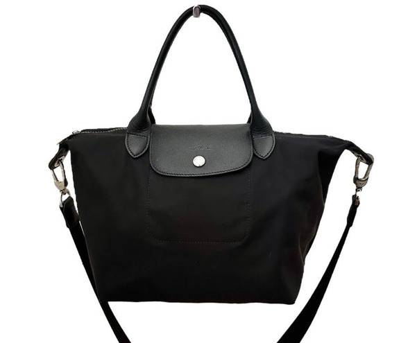 Longchamp  Le Pliage Neo Small Nylon Shoulder Bag - Black