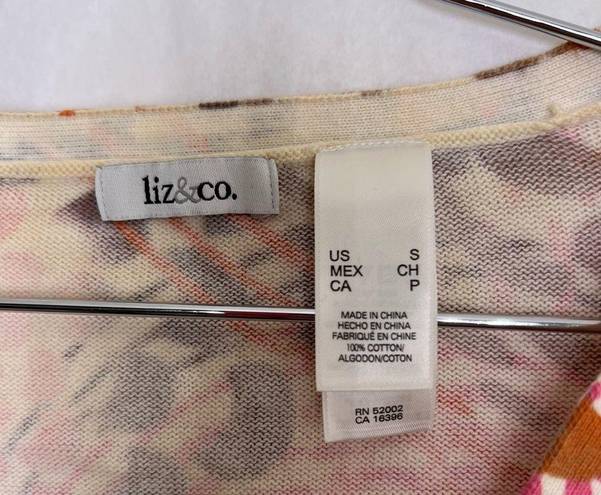 Krass&co 5/$25liz &  cotton button up short sleeve cardigan size small