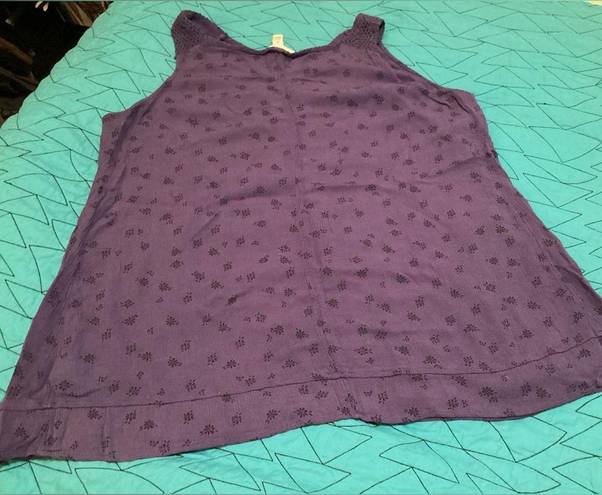 Liz Lange GUC ‎ Maternity long tank purple sz. XL #859