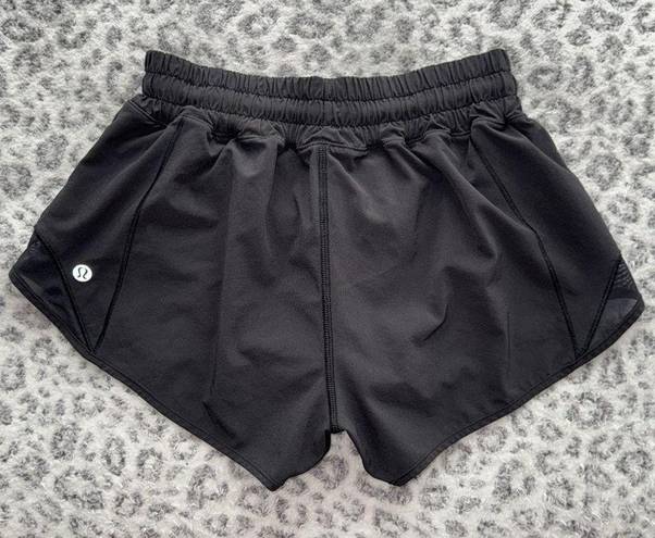 Lululemon black hotty hot shorts low rise