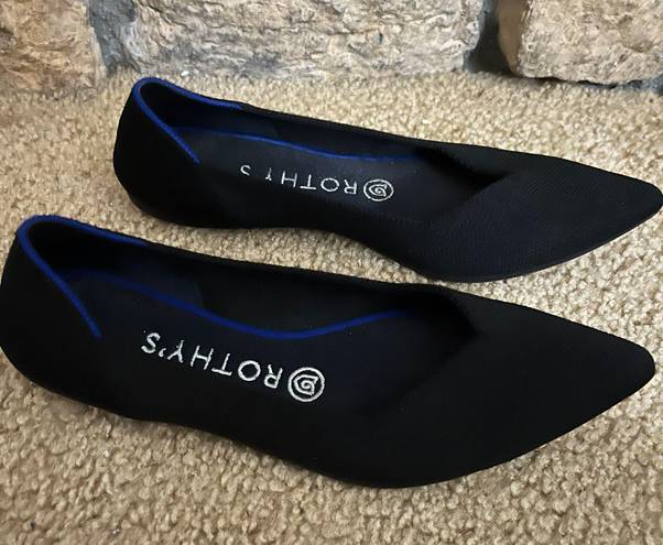 Rothy's Rothy’s The Point Black Solid Slip On Flats