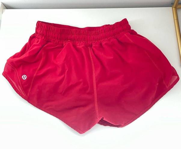 Lululemon Red  Hotty Hot shorts