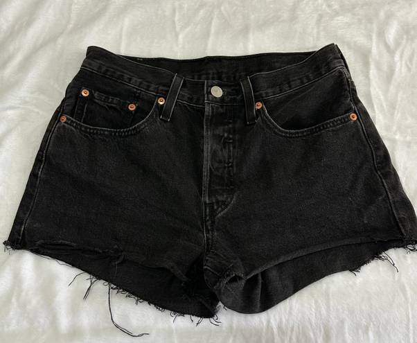 Levi’s Black 501 Denim Shorts